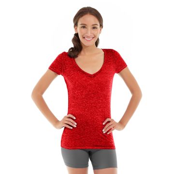 Minerva LumaTech&trade; V-Tee-M-Red